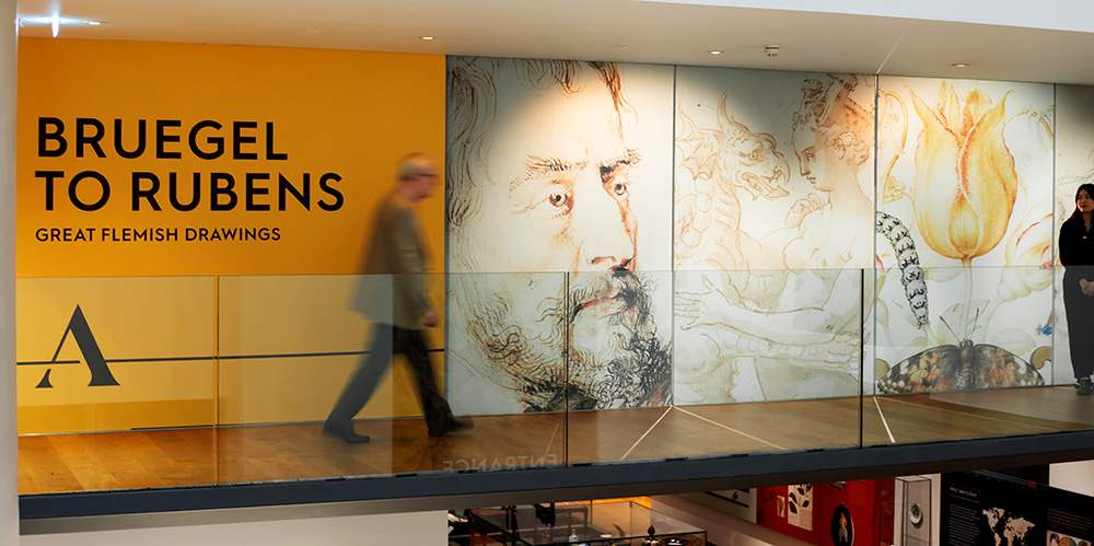 Bruegel to Rubens exhibition walkway