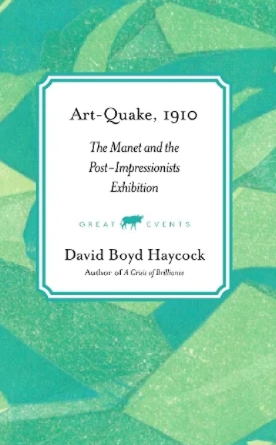 Bright green book cover with geometric shapes