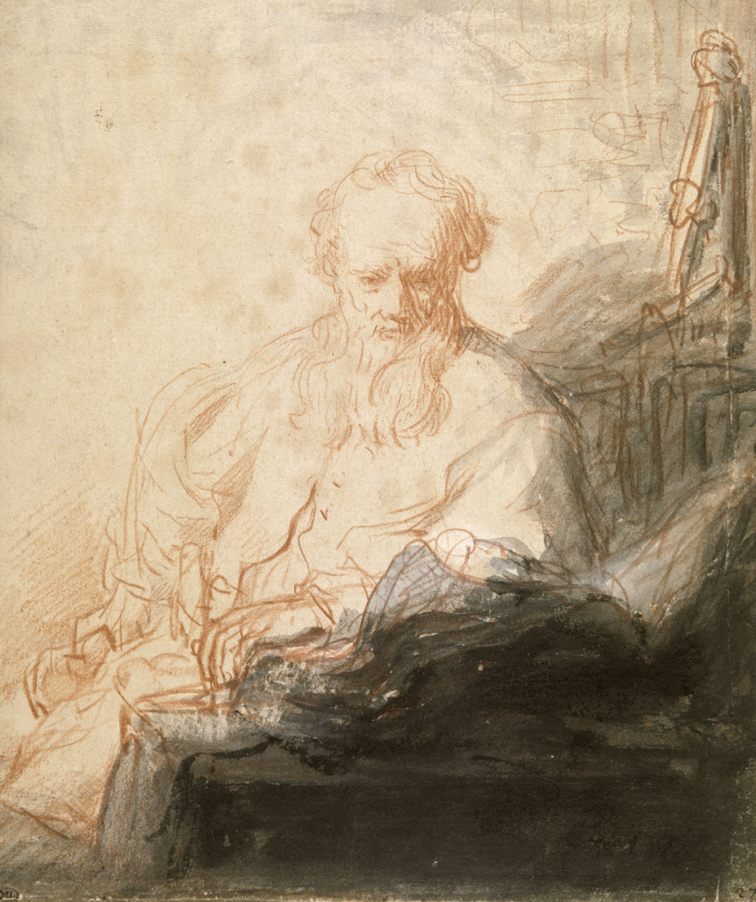 2020 Young Rembrandt Exhibition – Rembrandt, The apostle Saint Paul in meditation, c. 1629 © Musée du Louvre, Paris