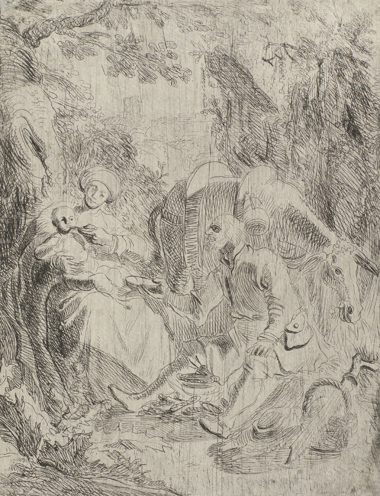 2020 Young Rembrandt Exhibition – Rembrandt, The Rest on the Flight into Egypt, c. 1626 © Rijksmuseum, Amsterdam