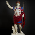 Painted cast of a statue of Augustus