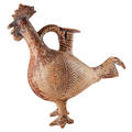 Ceramic vessel in the shape of a cockerel, facing to the left