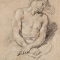 Dyck, Anthony van - Christ mocked recto - Flemish drawing 