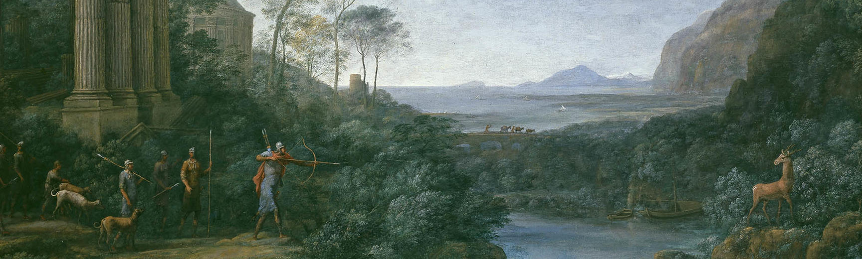 Ascanius shooting the stag of Sylvia landscape 