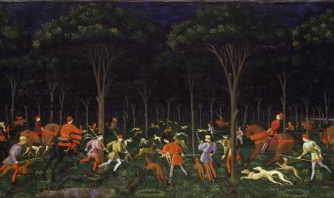 The Hunt in the Forest by Uccello
