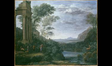 Landscape with Ascanius shooting the Stag of Sylvia by Claude Lorrain