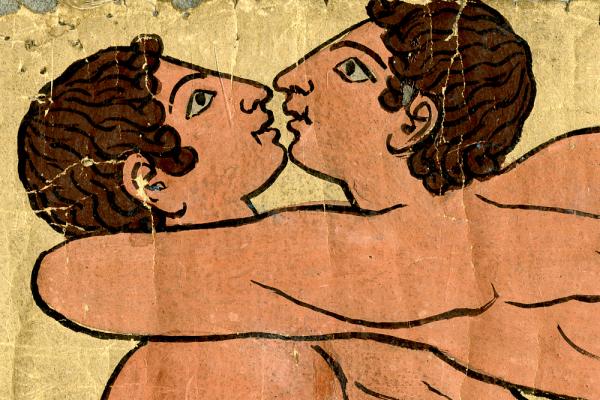 No Offence Exhibition – Fragment of a tomb painting, Etruscan, about 490 BC