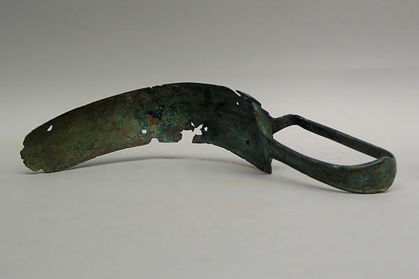 Bronze strigil, used by ancient Greek athletes to used to scrape the skin clean