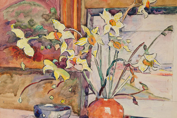Daffodils watercolour by James Brown