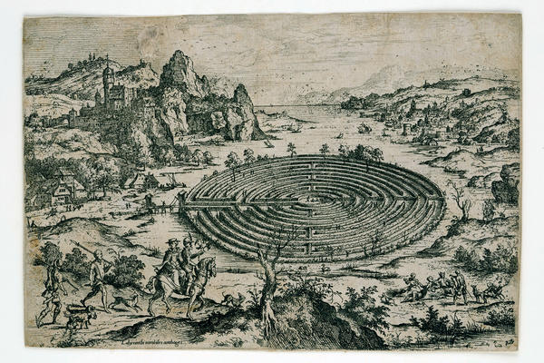The Cretan Labyrinth after Mathjis Cock, 1558