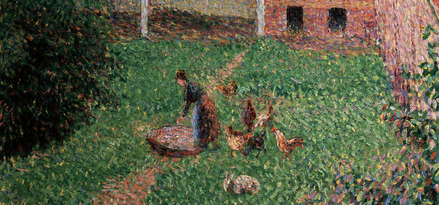 View from my Window by Camille Pissarro (1830–1903) detail