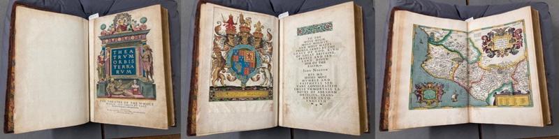 Ortelius' Theatrum Orbis Terrarum, first English translation: frontispiece, dedication and New Spain