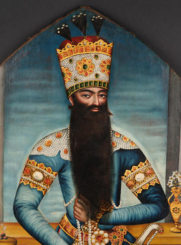Fath Ali Shah Qajar detail - Images of Authority display
