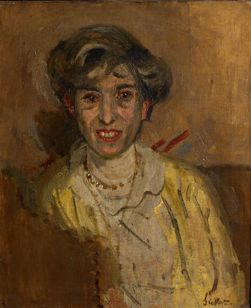 A painting of Ethel Sands by Walter Sickert