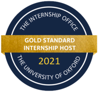 Logo for the Internship Office's Gold Standard Host Award 2021